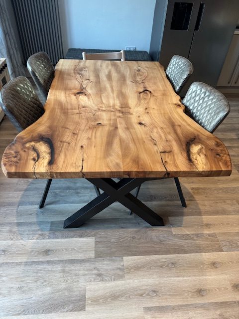 Elm Book Matched Table