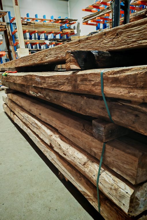 Alternative view of Reclaimed Oak Beams 3m+
