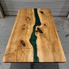 Ash TableTop with green resin