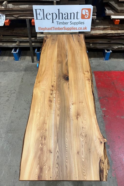 Elm Table Top - 3 plank set - Black resin