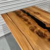 Elm 1.9m Tabletop with Black Resin