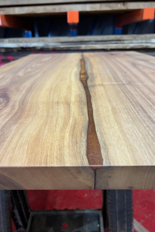 Walnut Table Top with copper resin