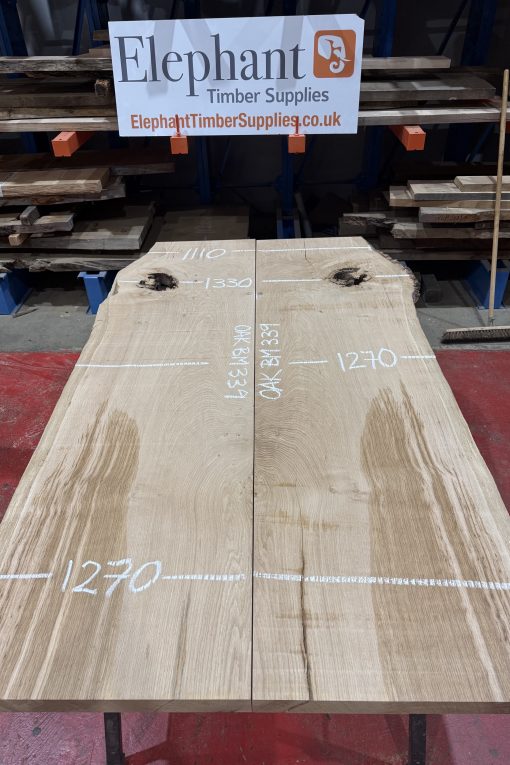 Oak Book Matched Pair #339