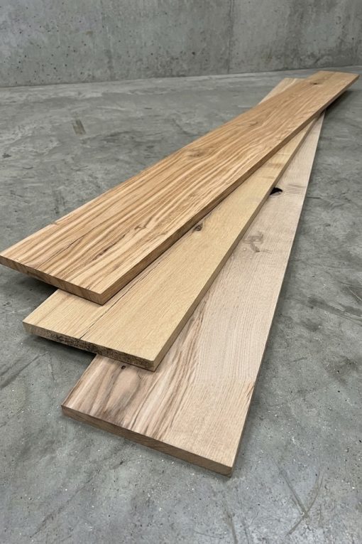 Square cut brown oak planks - 22mm
