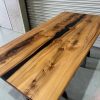 Elm 1.9m Tabletop with Black Resin