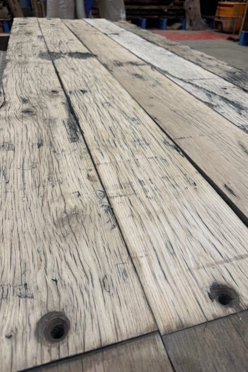 Reclaimed wagon planks