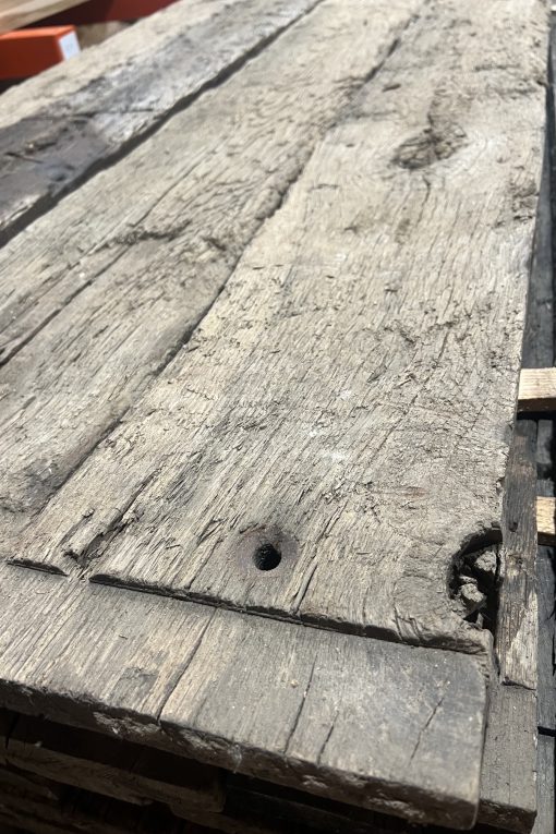 Reclaimed wagon planks